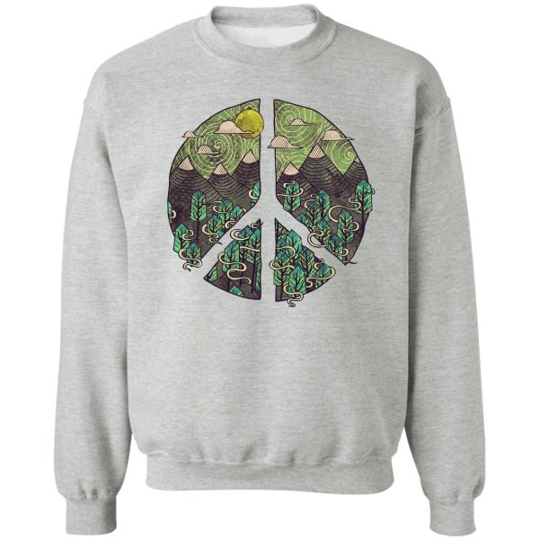 peaceful landscape sweatshirt