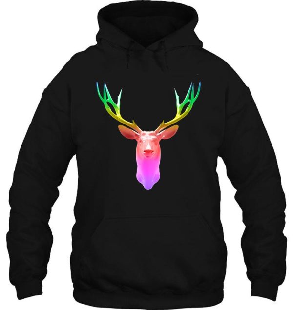 rainbow deer hoodie