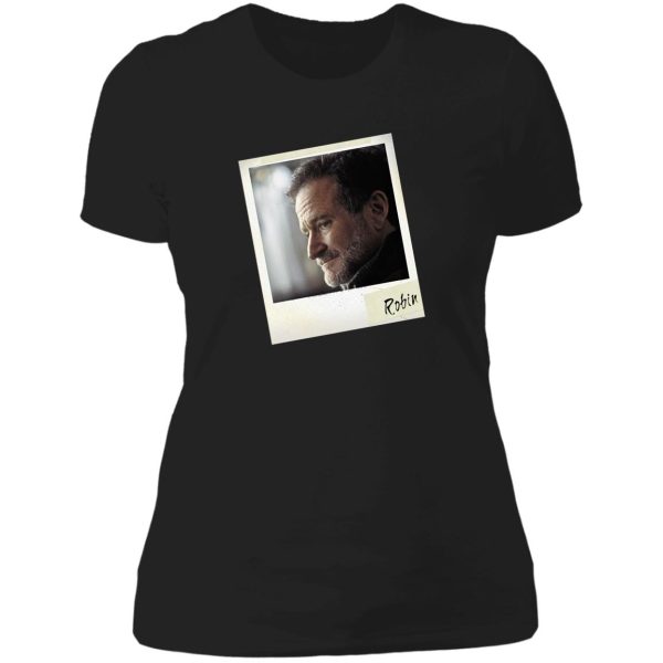 robin williams photograph lady t-shirt