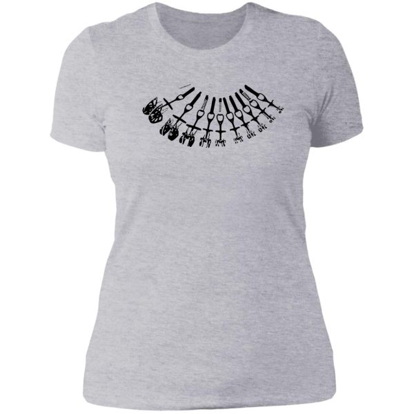 rock climbing necklace lady t-shirt