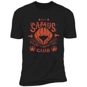 samus bounty hunting club shirt