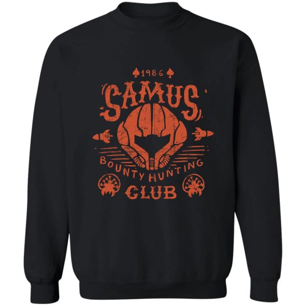 samus bounty hunting club sweatshirt