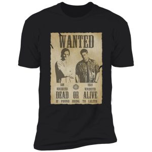 supernatural - wanted dead or alive shirt