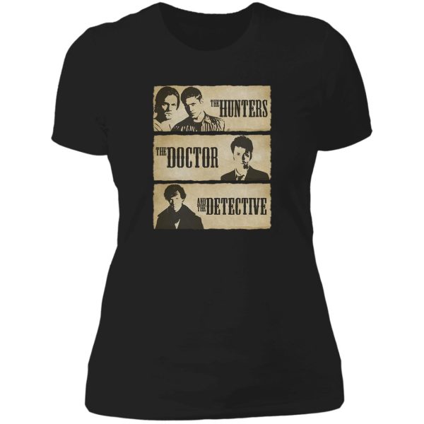the hunters the doctor and the detective lady t-shirt