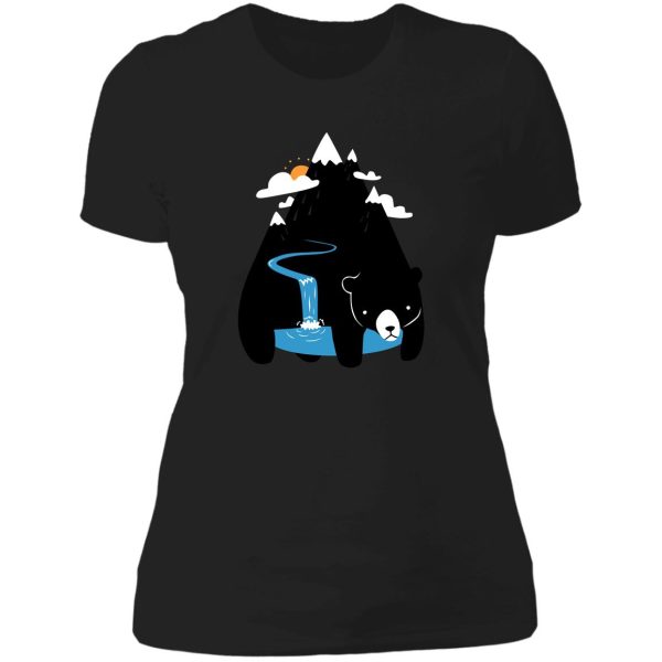 the mountain bear lady t-shirt