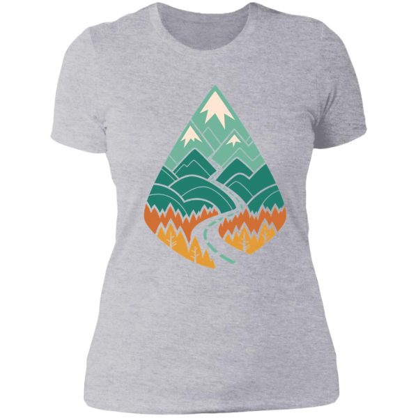 the road goes ever on summer lady t-shirt