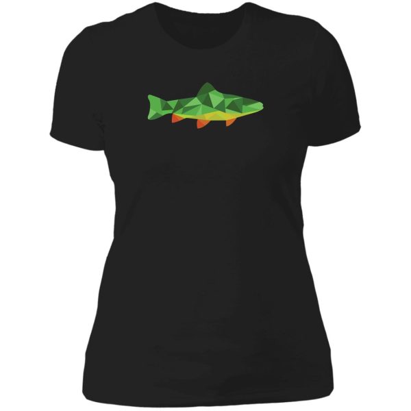trout fish lady t-shirt