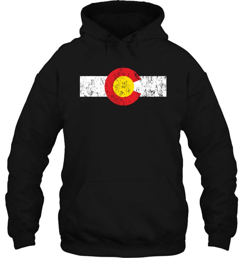 vintage colorado flag hoodie