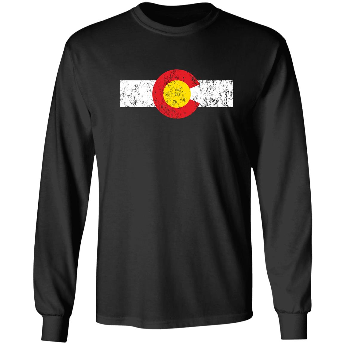 vintage colorado flag long sleeve