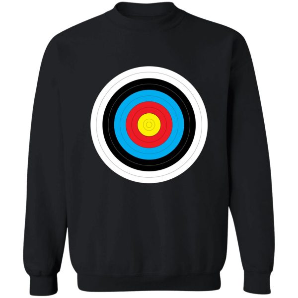 walking archery target sweatshirt