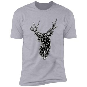 white lines stag trophey head shirt