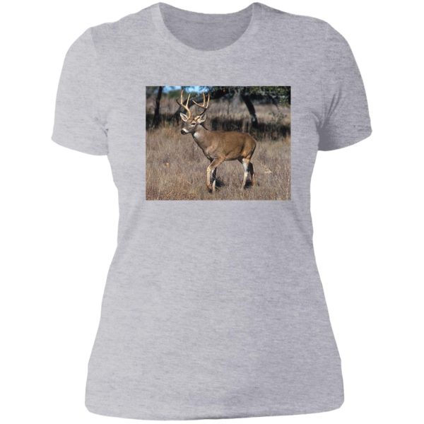 white tail deer lady t-shirt