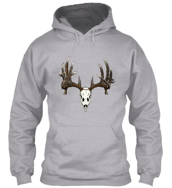 whitetail deer skull hoodie