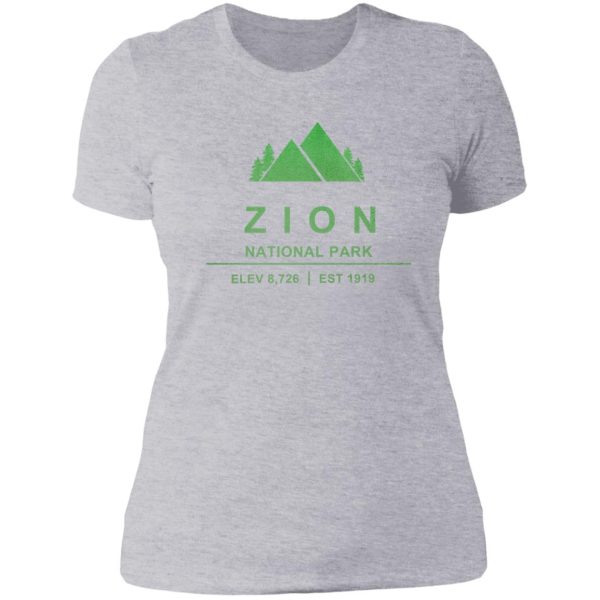 zion national park utah lady t-shirt