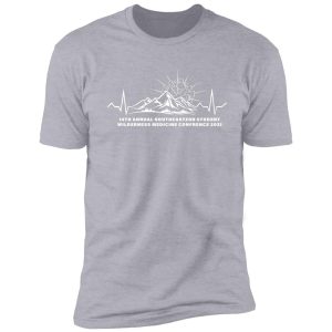 14th annual southeastern student wilderness medicine conference design in white shirt