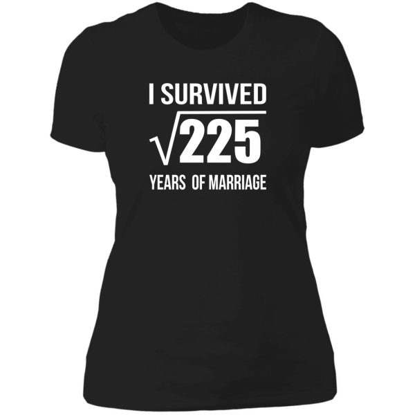 15th marriage anniversary t-shirt wedding gift 15 years wedding anniversary t-shirts lady t-shirt