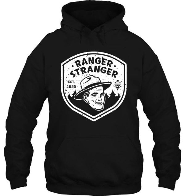 ranger stranger – white crest hoodie
