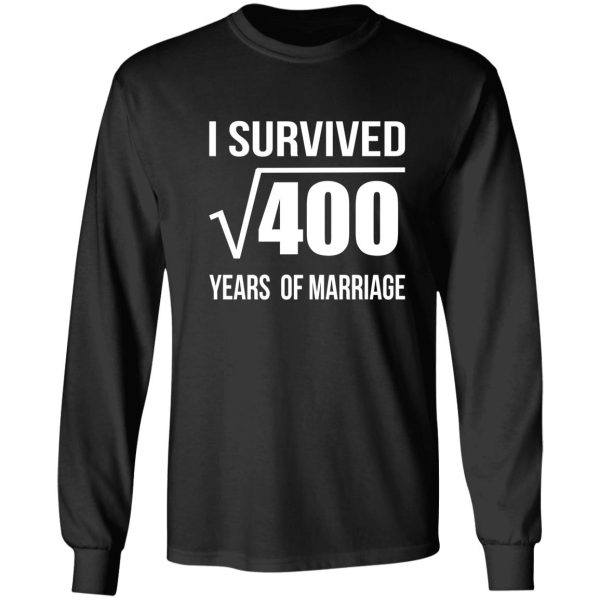 20th marriage anniversary t-shirt wedding gift 20 years wedding anniversary t-shirts long sleeve