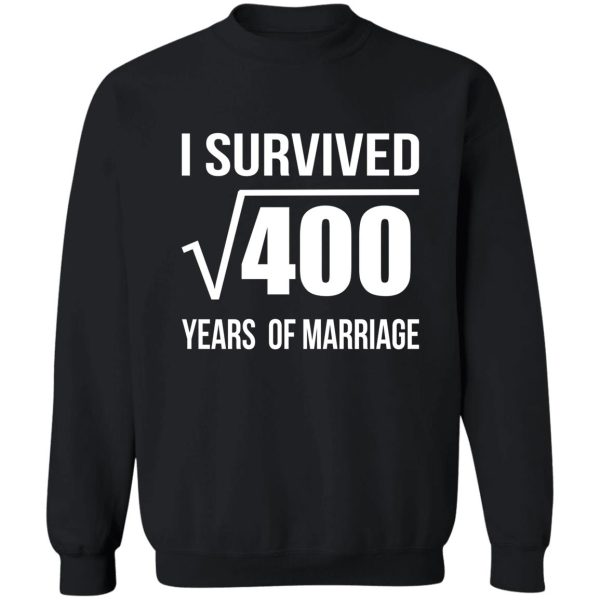 20th marriage anniversary t-shirt wedding gift 20 years wedding anniversary t-shirts sweatshirt