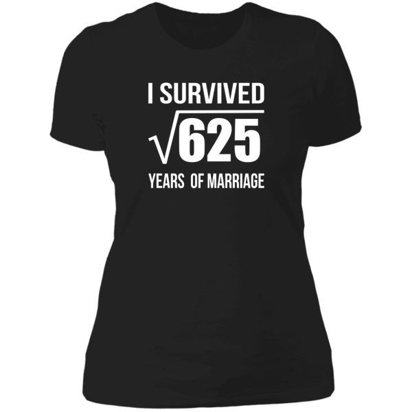 25th marriage anniversary t-shirt wedding gift 25 years wedding anniversary t-shirts lady t-shirt