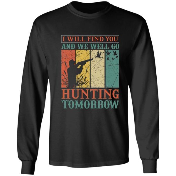 funny hunter t shirts​-gift for father gift for friends long sleeve