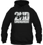 2nd amendment with rifle hoodie