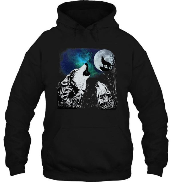 3 wolf and moon hoodie