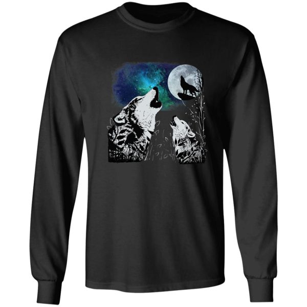 3 wolf and moon long sleeve
