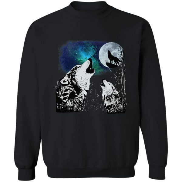 3 wolf and moon sweatshirt