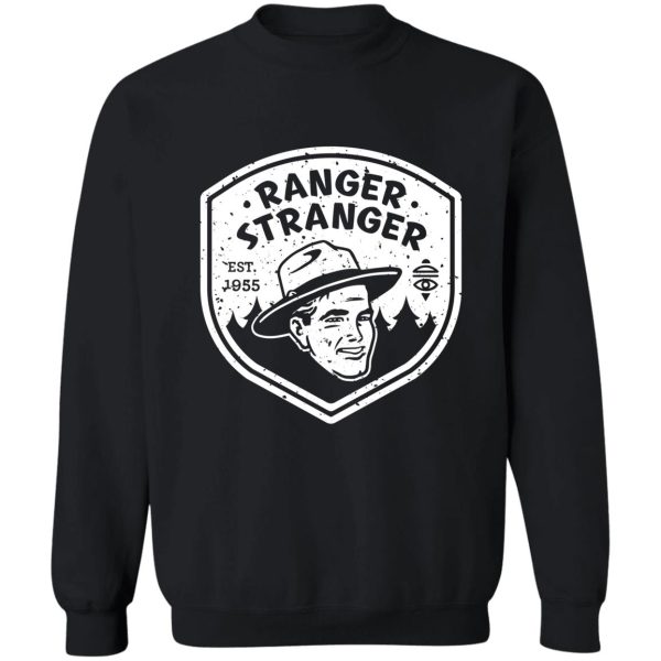 ranger stranger – white crest sweatshirt
