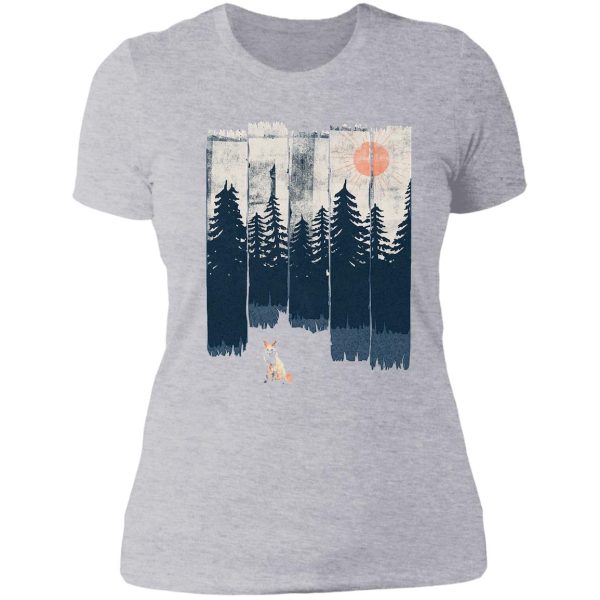 a fox in the wild... lady t-shirt