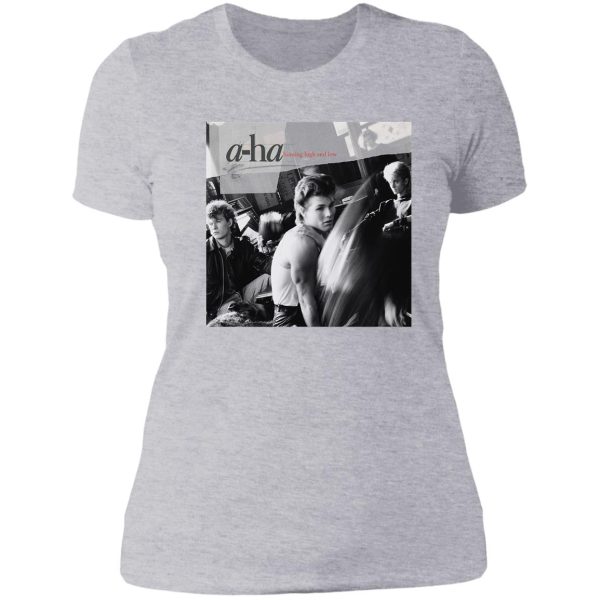a-ha hunting high and low lady t-shirt