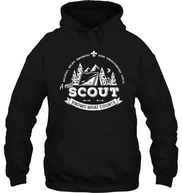 a real scout knows what counts hoodie