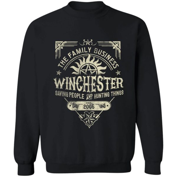 a very winchester business sweatshirt