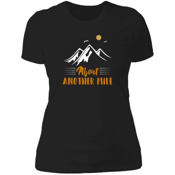 about another mile hiking t shirt lady t-shirt