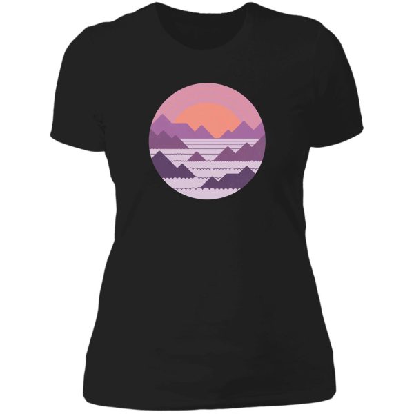 above the clouds lady t-shirt