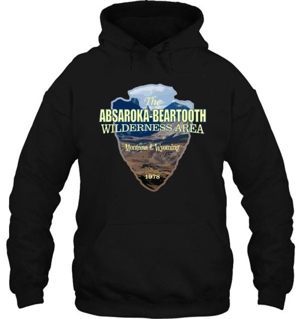 absaroka-beartooth wilderness (arrowhead) hoodie