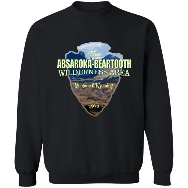 absaroka-beartooth wilderness (arrowhead) sweatshirt