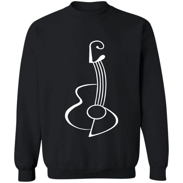 abstract guitar sweatshirt