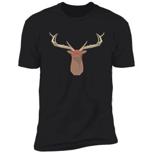 abstract low poly elk head shirt