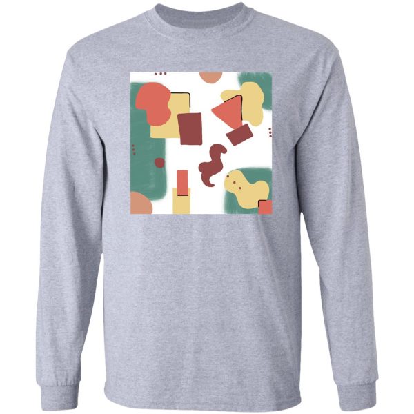 abstract with mini dot long sleeve