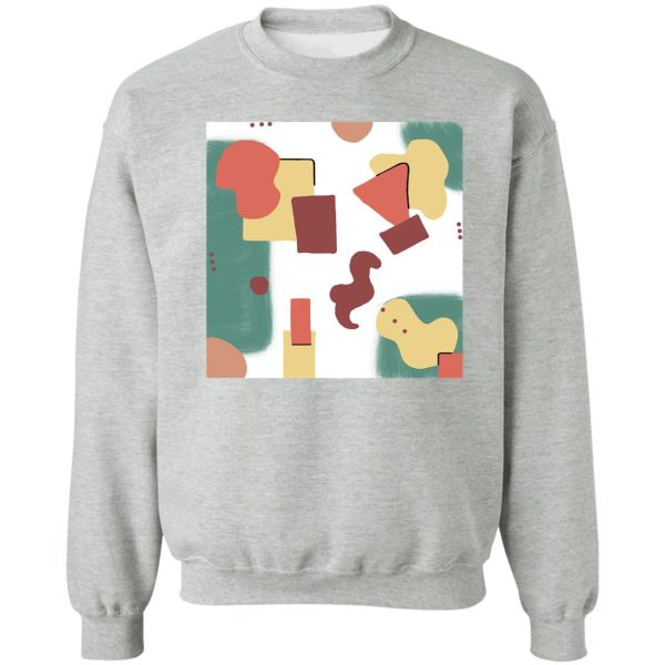 abstract with mini dot sweatshirt