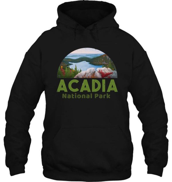 acadia national park t shirt camp hike canoe hoodie