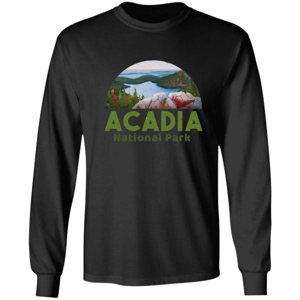 acadia national park t shirt camp hike canoe long sleeve