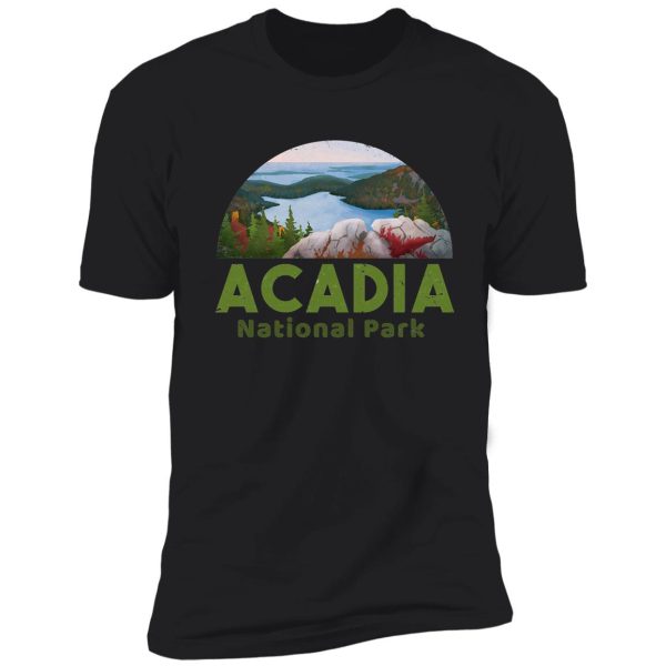 acadia national park t shirt camp hike canoe shirt