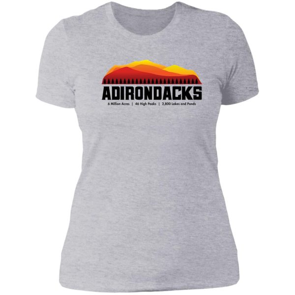 adirondack mountains - new york lady t-shirt