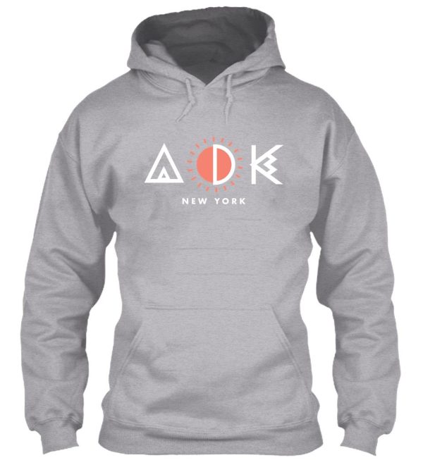 adirondacks new york geometric design hoodie