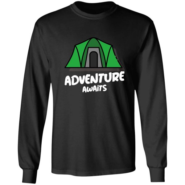 adventure awaits - tent long sleeve