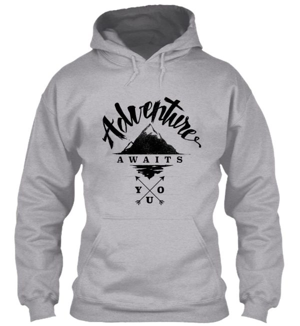 adventure awaits you - cool outdoor shirt-design hoodie