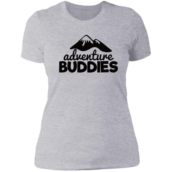 adventure buddies - funny camping quotes lady t-shirt